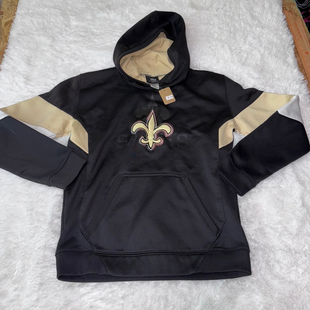 Youth Kids‎ New Orleans Saints Black Gold Team Apparel Hoodie